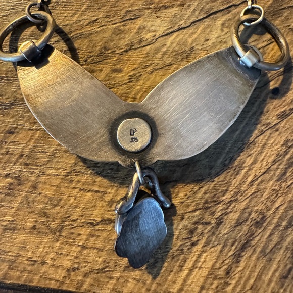 Kingman and Royston turquoise sterling silver necklace - Picture 4 of 4